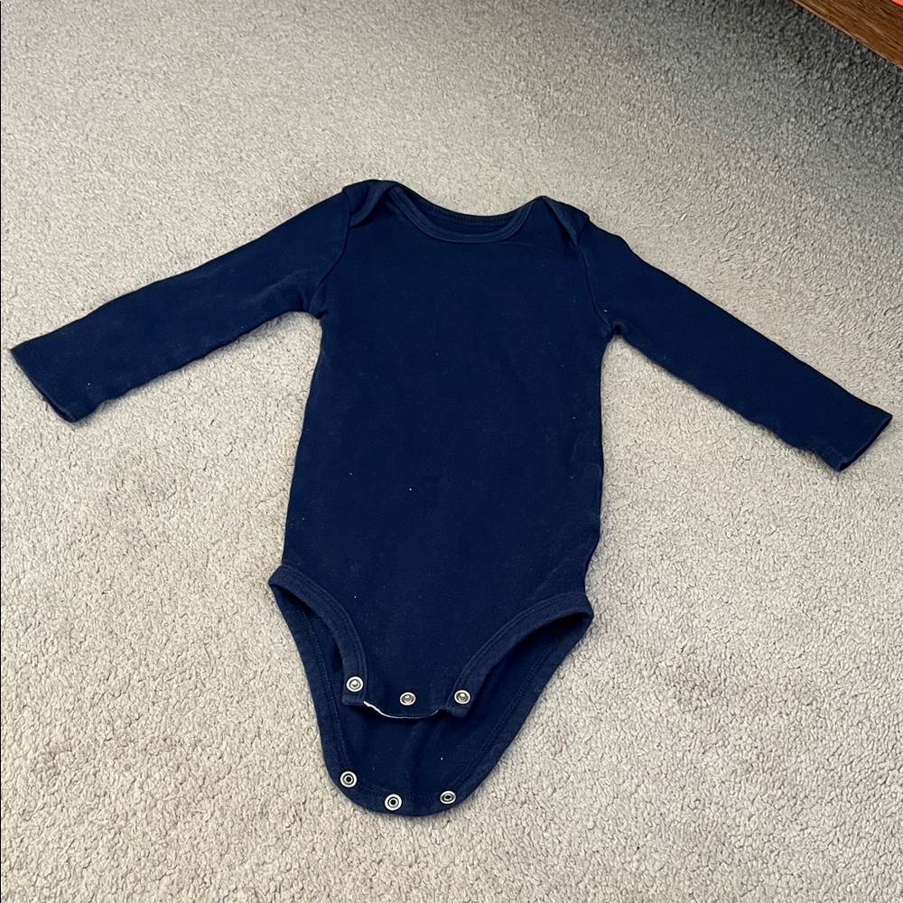 🍼Classic Navy Long Sleeve Baby Bodysuit🍼